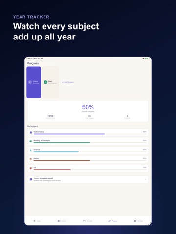 Homeschool Planner: Curriculum iPad screenshot