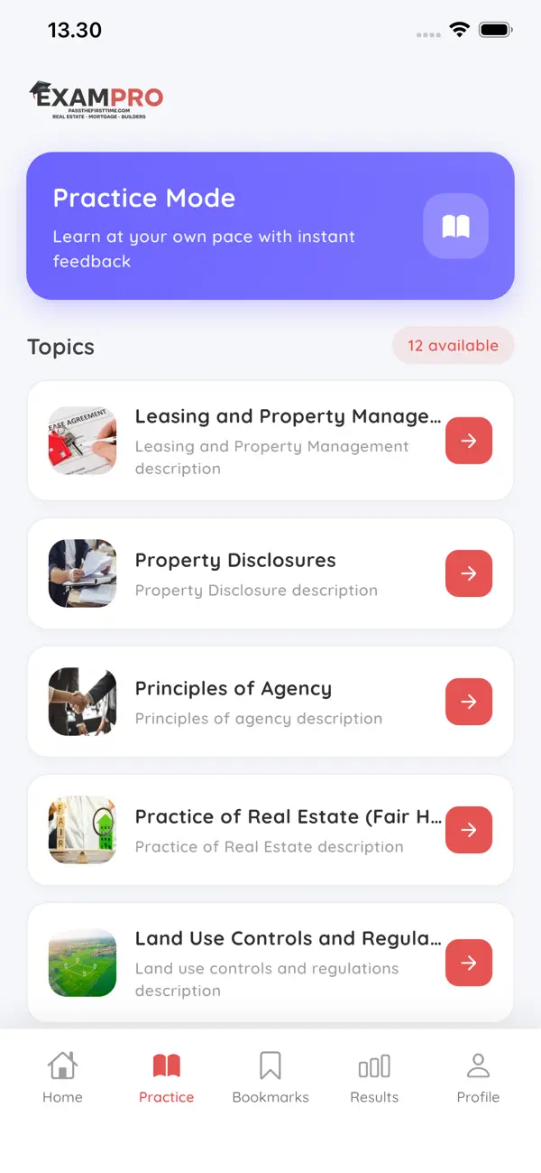 #6. Exam Pro (Pass the First Time) (iOS) By: Pop That App, LLC