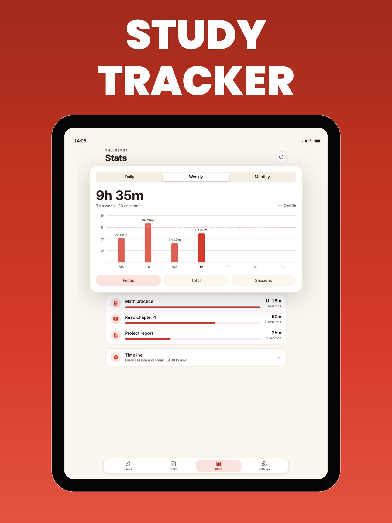 Screenshot 7 of Focus Timer: Pomodoro + Study