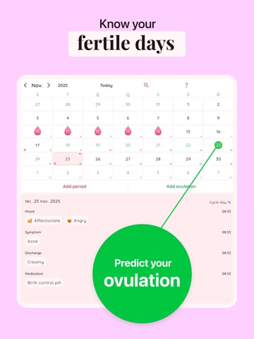 Life - Period Tracker Calendar iPad screenshot