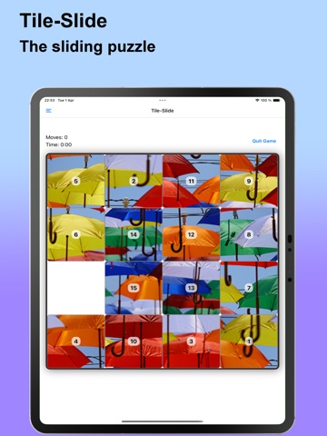 Tile-Slide - Sliding puzzle iPad screenshot