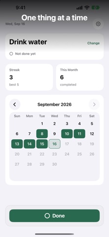 DoneToday: Daily Log screenshot
