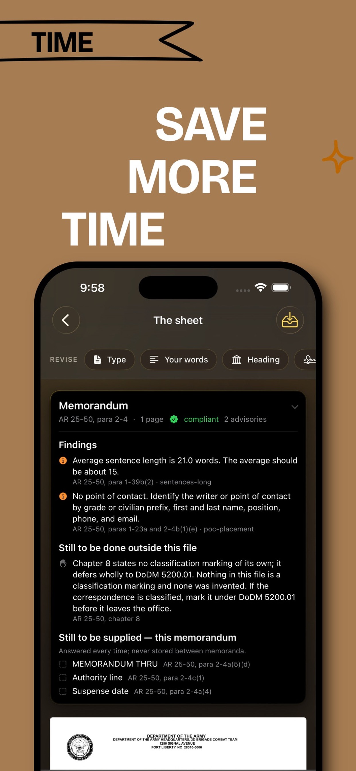 Screenshot 4 of Military MFR