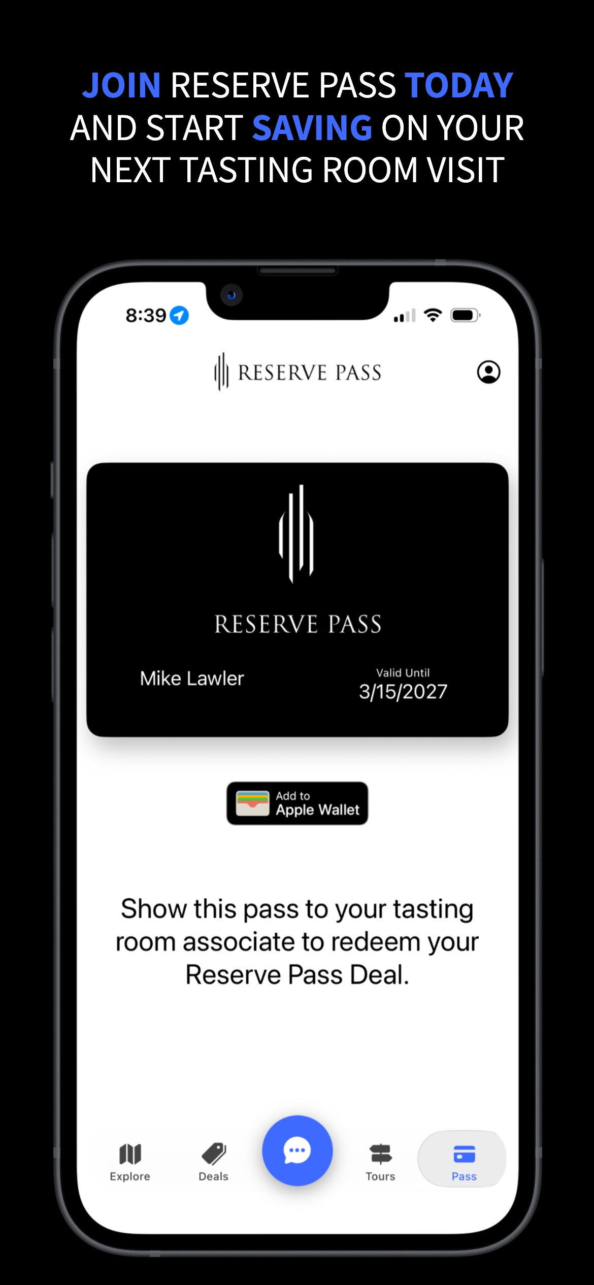 Reserve Tasting Pass screenshot 5