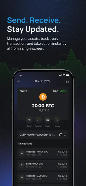 LXX DAO: Crypto Wallet App screenshot 3