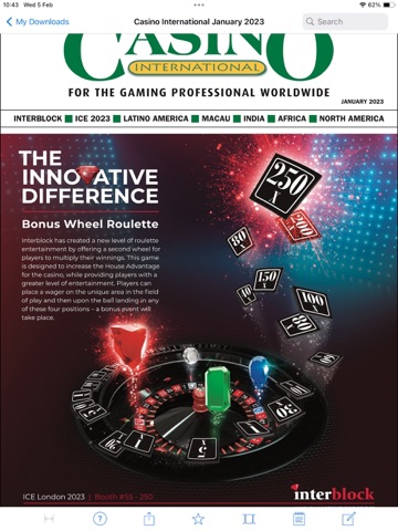 Casino International Magazine iPad screenshot