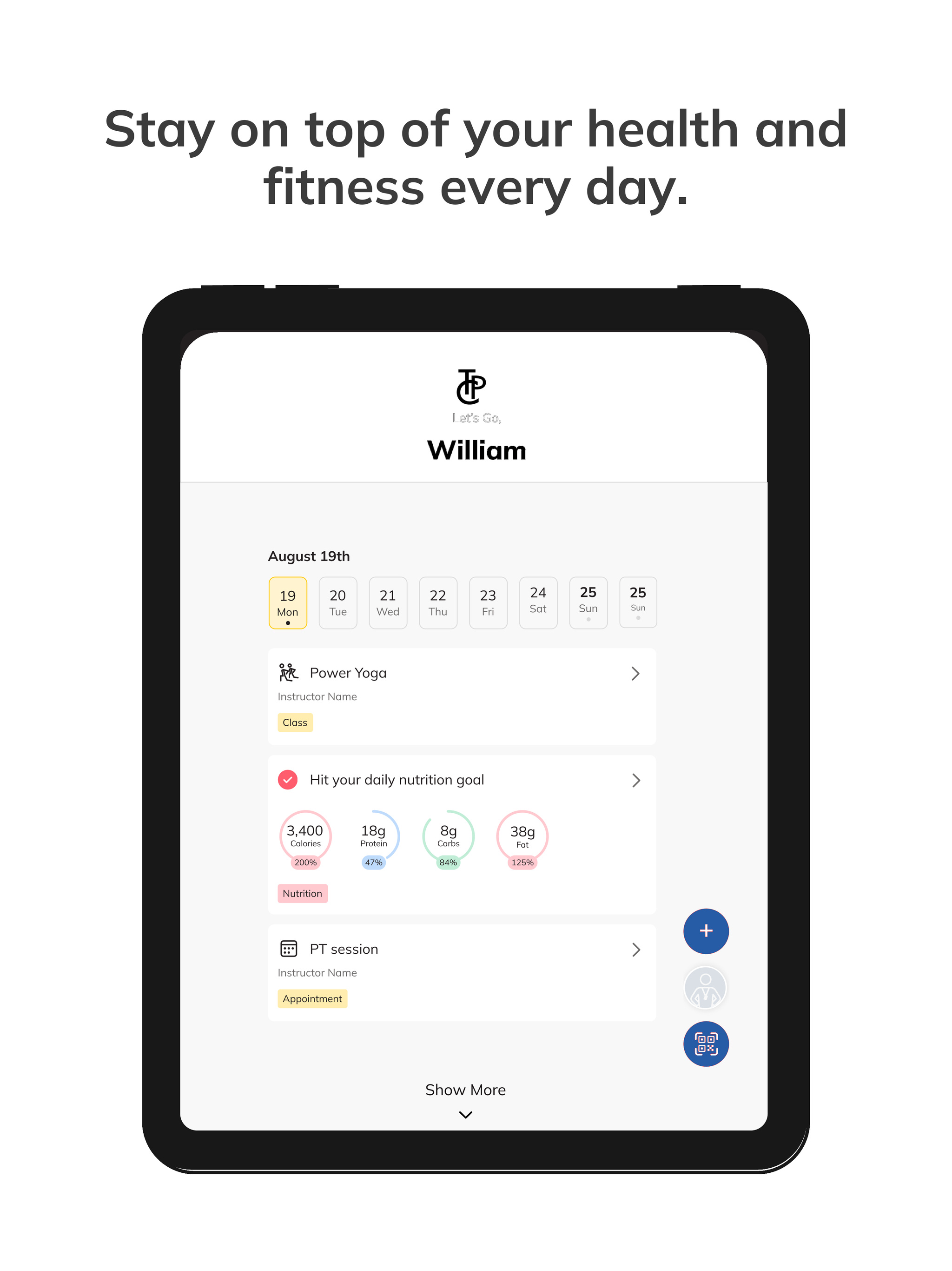 TPC Fitness App