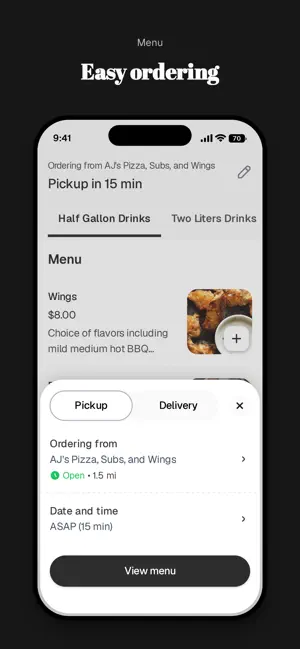 AJ's Pizza, Subs, and Wings screenshot 3