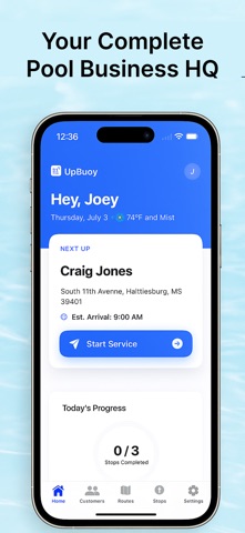 UpBuoy: Pool Service Software Screenshot 1 of 3