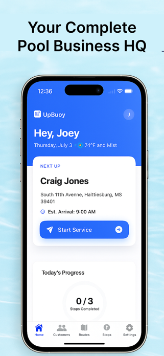 UpBuoy: Pool Service Software Screenshot 1 of 3