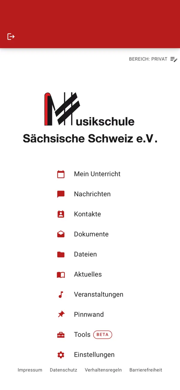 Screenshot #1 pour Musikschule Sächsische Schweiz