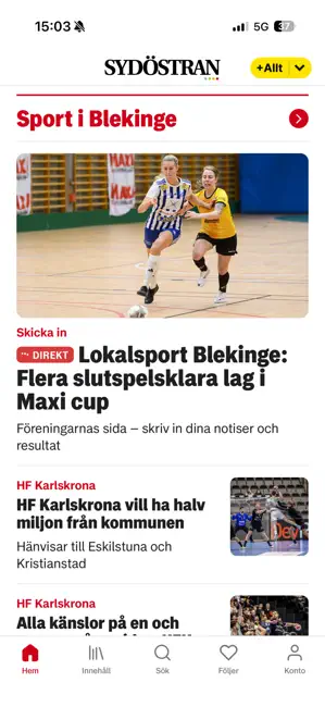 Sydöstran iPhone screenshot 2