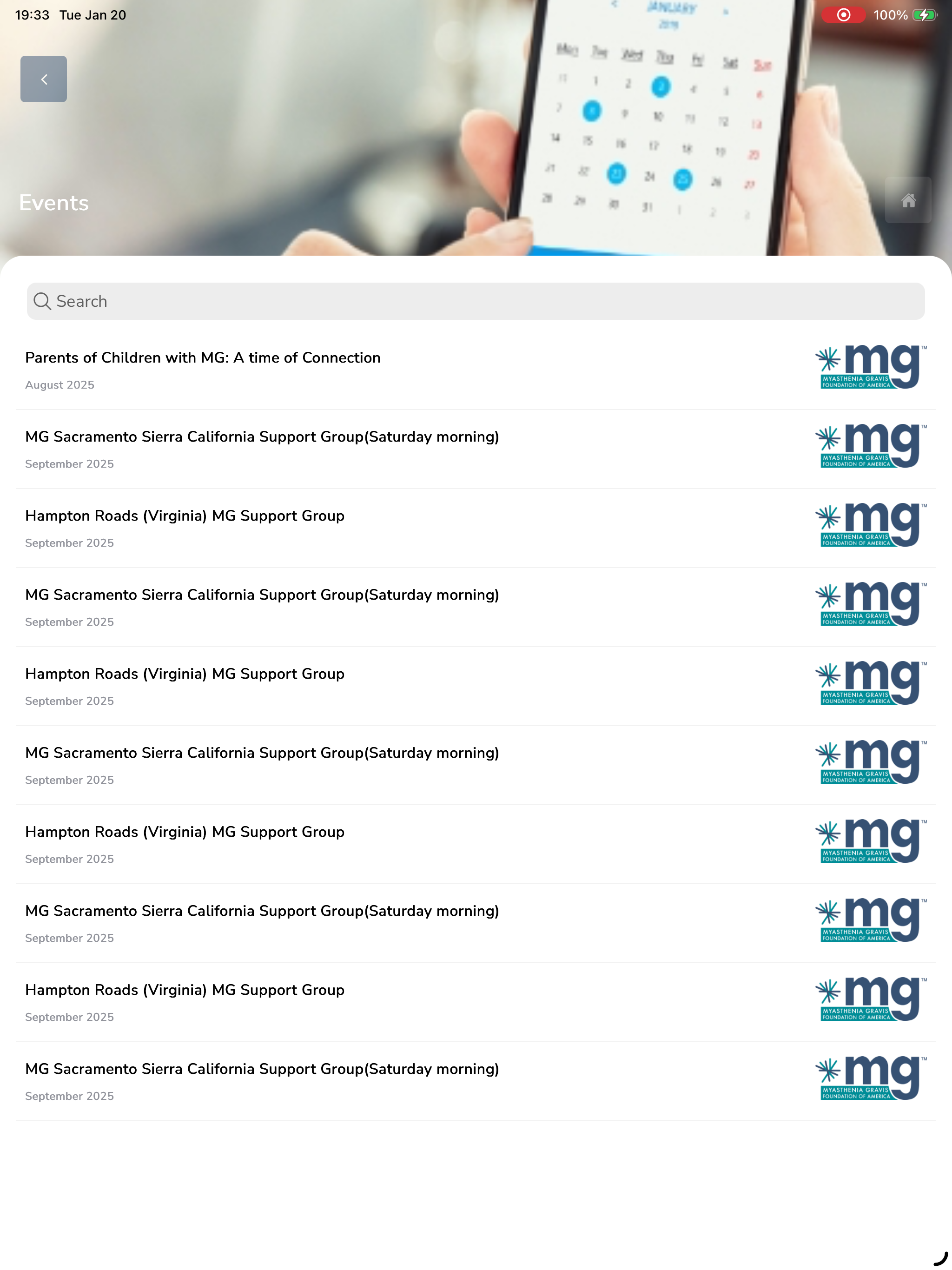 MGFA MyMG Mobile App