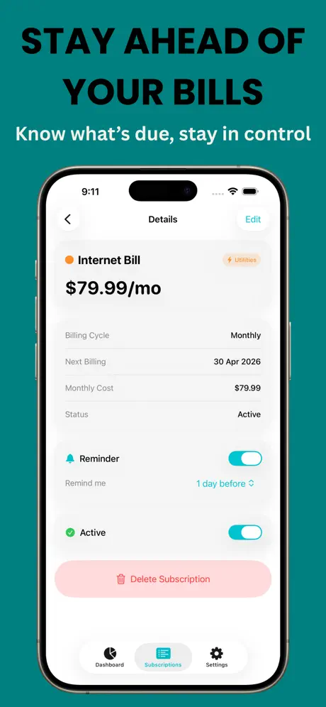 BillPeek screenshot 3