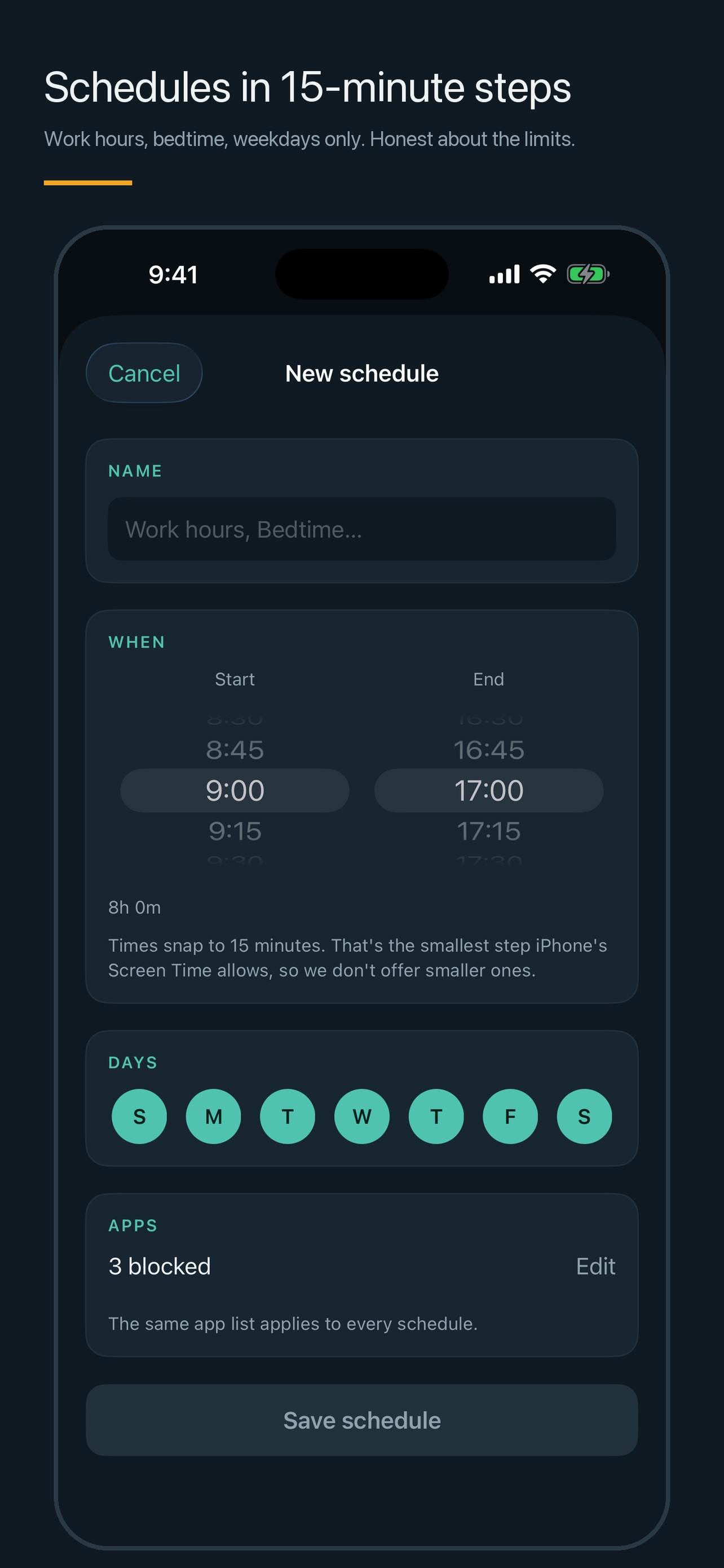 Screenshot 4 of Unbudge: ADHD App Blocker