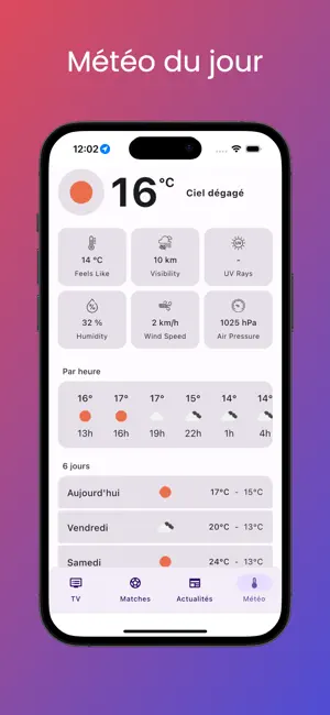 Tunisie TV Foot & Météo screenshot 2