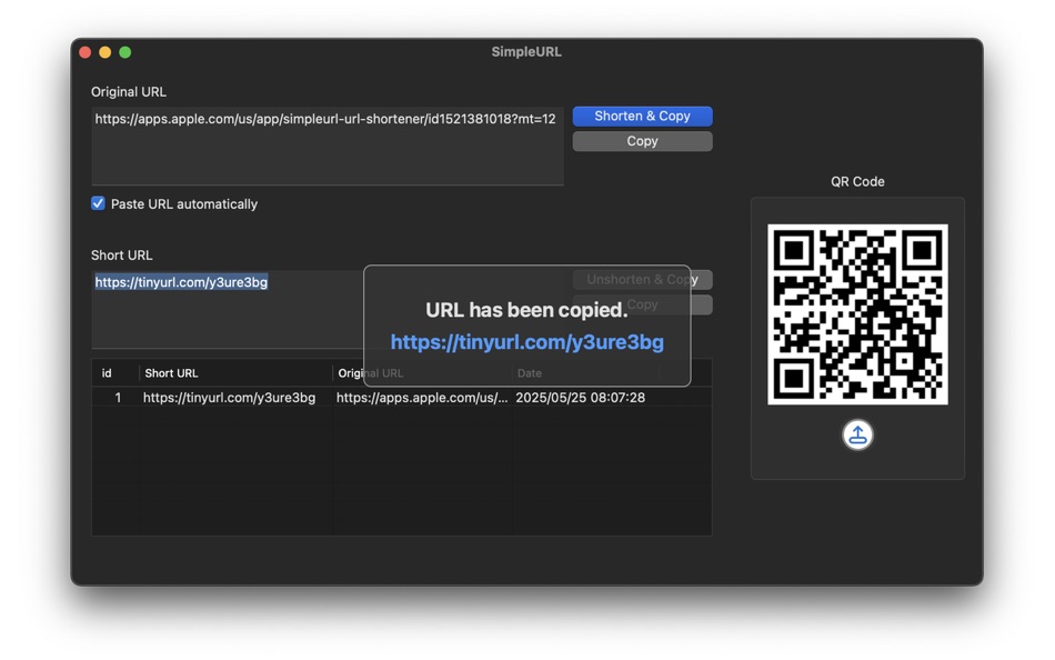 #2. SimpleURL - URL Shortener (macOS) Ved: SeungHoon Kam