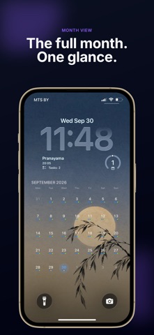 Daily Lock Screen: Day Planner iPhone screenshot