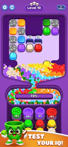 Color Cube Sort 3D iPhone screenshot