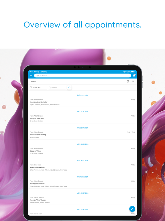 Klapp - School communication iPad screenshot 3 - Education app