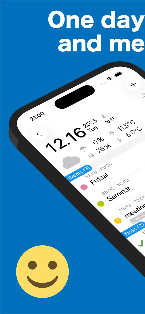 #1. ScheduleNote - Simple Calendar (iOS) Ved: osamu