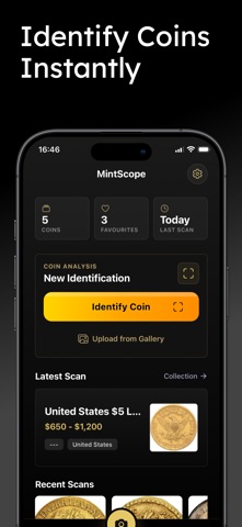 Coin Identifier: MintScope screenshot