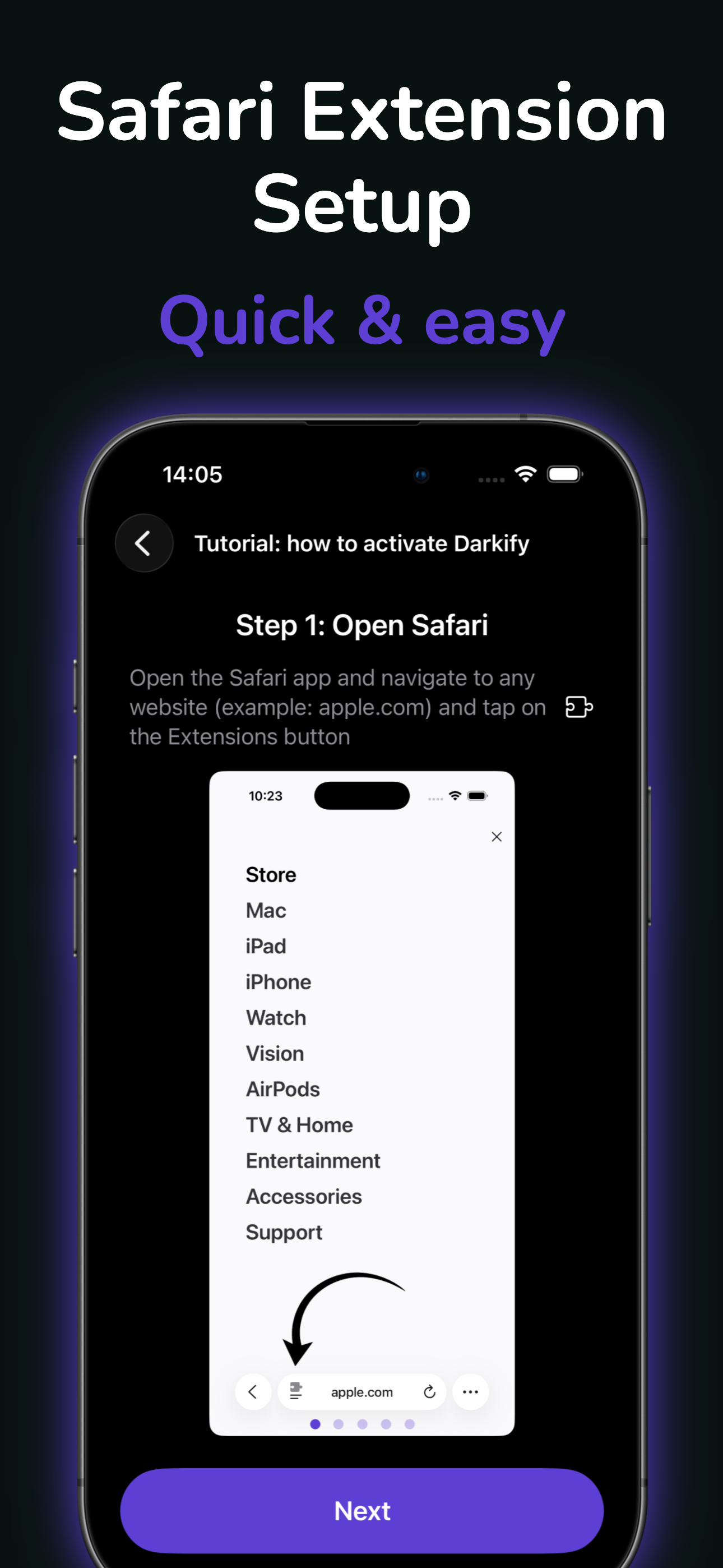 Darkify - Extension for Safari screenshot 5