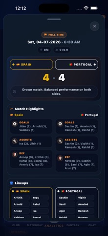 SOCCERHEROS MANAGER screenshot