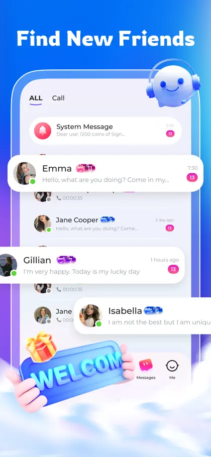 Screenshot 4 di 5 di BoloUp-Live&Chat