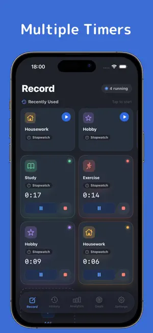 Timery: Time Tracker Stopwatch screenshot 2