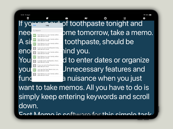 Screenshot #5 pour Fast Memo 2