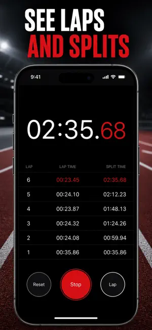 Stopwatch: Lap Split Timer screenshot 2