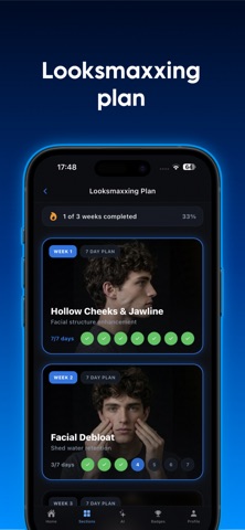 GlowUp Daily: Improve Yourself iPhone screenshot