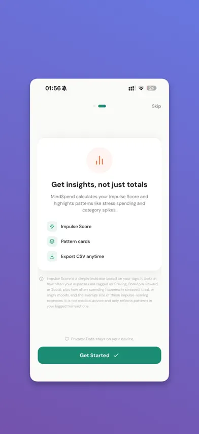 MindSpend screenshot 1
