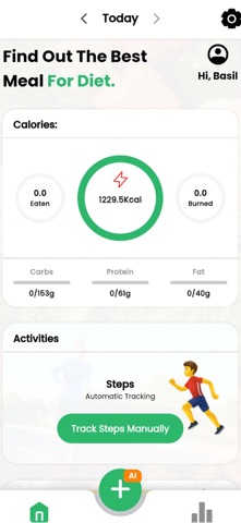 AI Calorie Tracker : BiteCal Screenshot 1 of 5