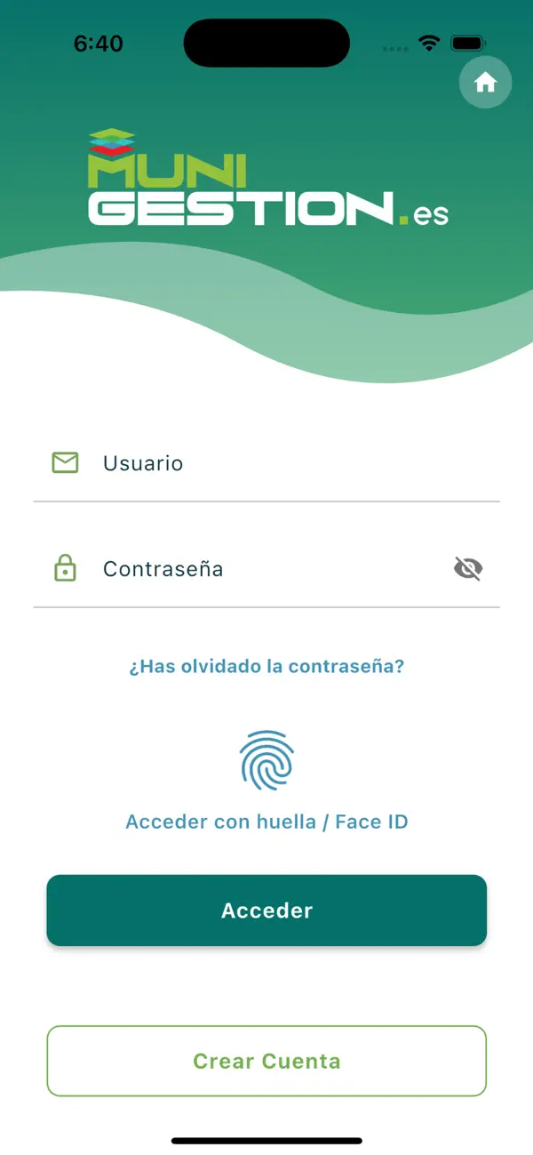 Screenshot #1 pour Munigestion App