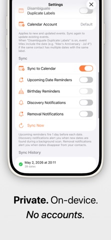 KeepDates - Contact Dates Screenshot 9 of 9