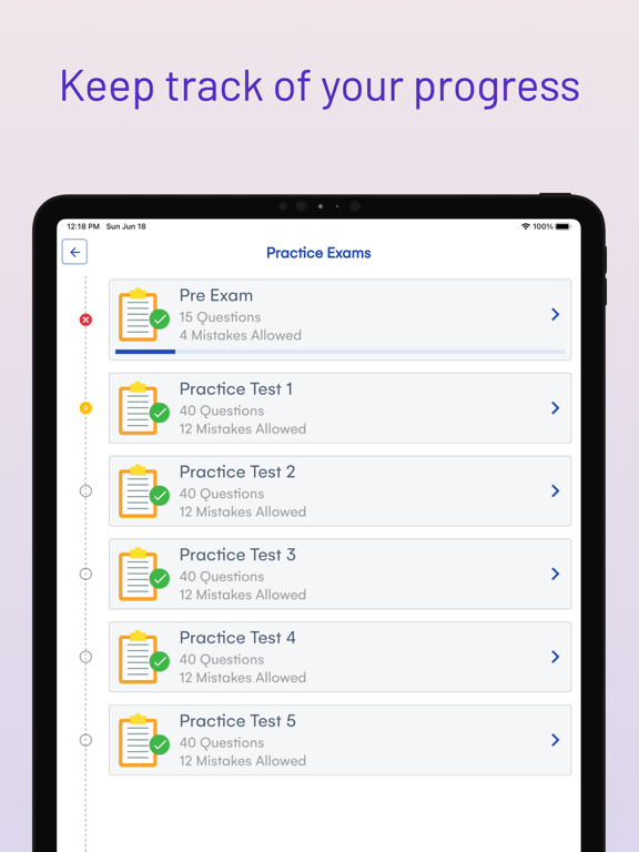 RI DMV Learners Permit Test iPad screenshot 4 - Education app