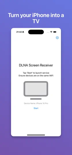 Скриншот AirScreen DLNA Receiver на iPhone 1
