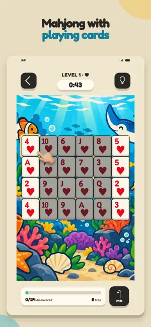 Cardjong: Mahjong Card Puzzle screenshot 1