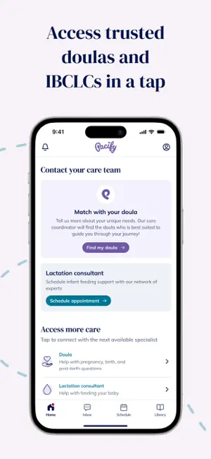 Pacify: Doula & Lactation Care screenshot 3