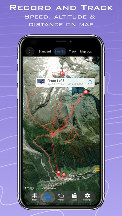Screenshot #2 pour Ski Tracks Lite & Cartes GPS