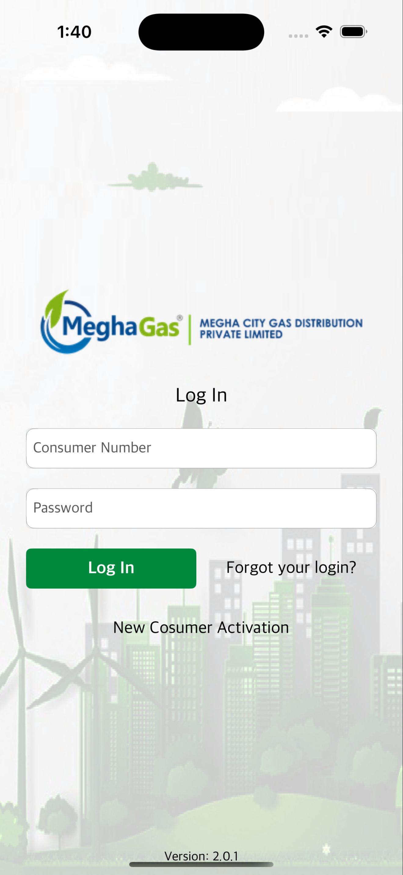 MeghaGas Consumer Portal