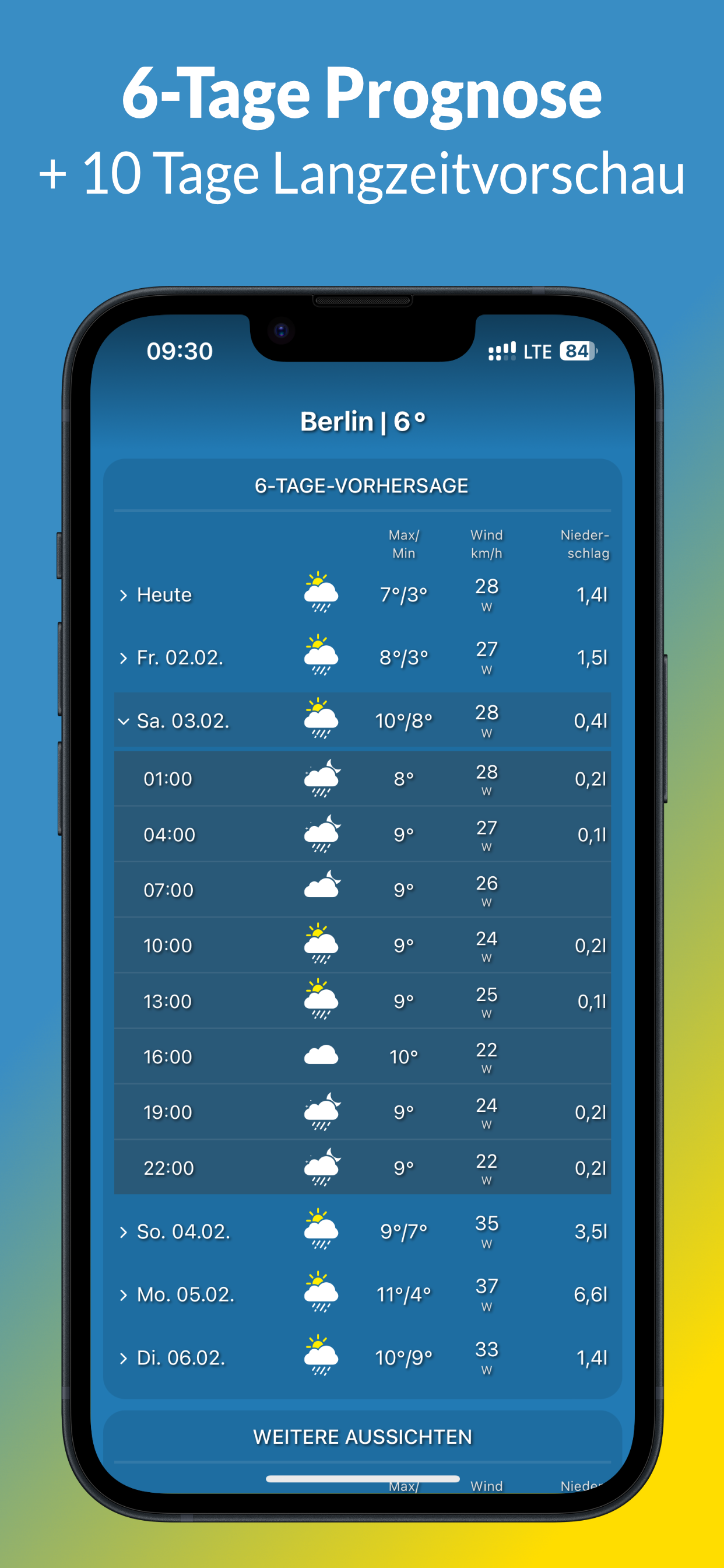 Mobilewetter screenshot 2