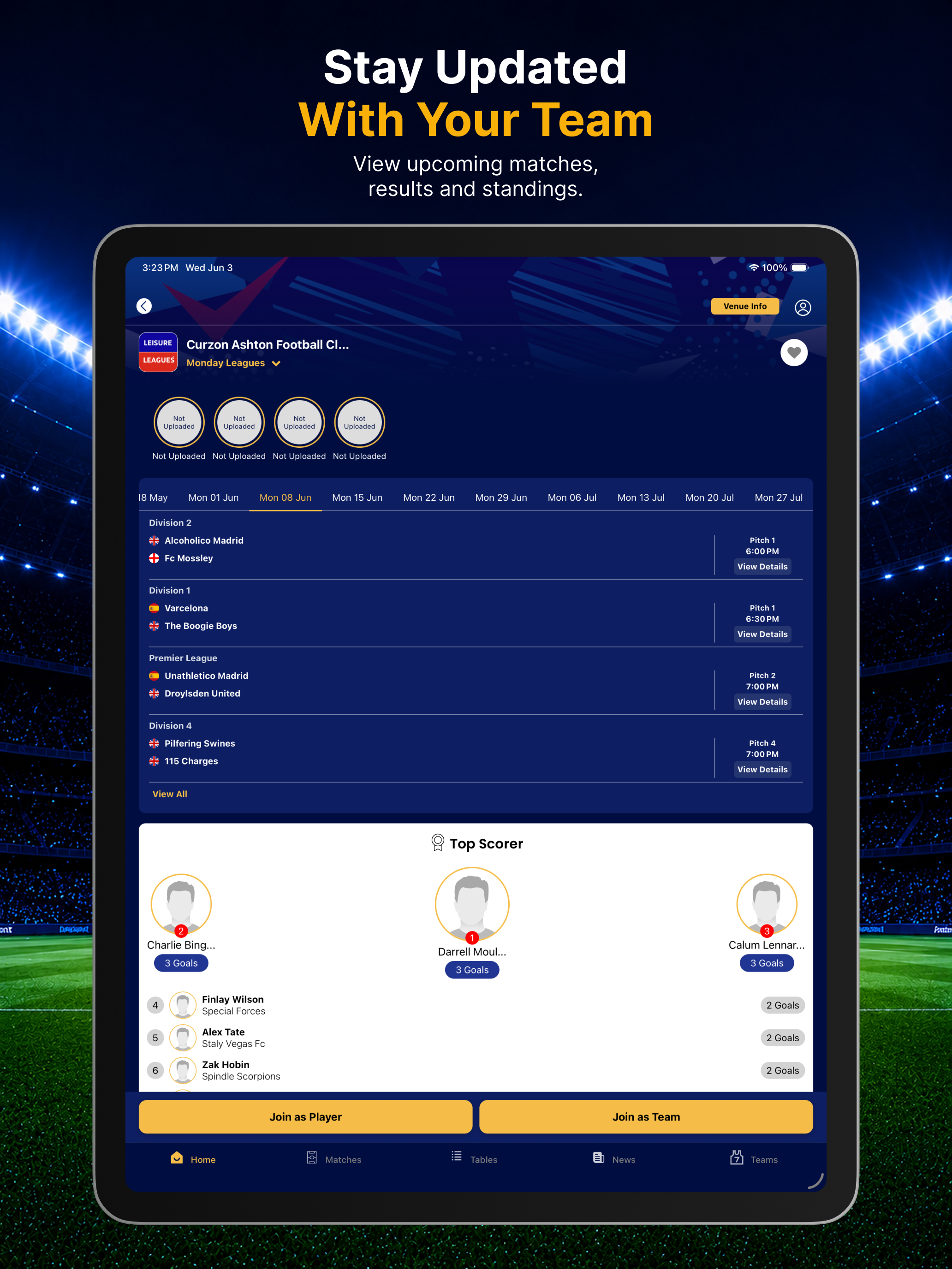 Leisure Leagues App UK