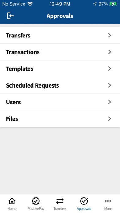 Washington Financial Business Screenshot