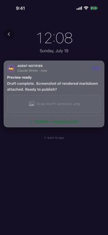 Agent Notifier screenshot