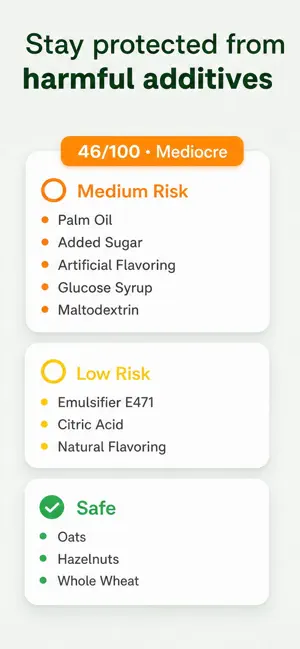 Nutriva: Healthy Food Scanner iPhone screenshot 2