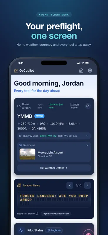 OzCopilot: Flight Companion screenshot 1 of 10