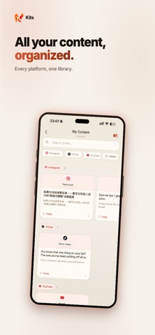 KitsKit: AI Content Planner iPhone screenshot
